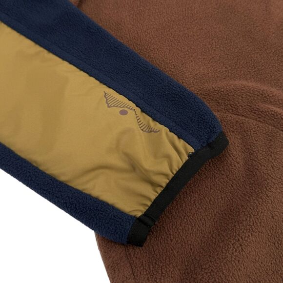 Kavu Men's Crew Who Fleece Pullover Crew Color Block Fort to Sea Medium - Picture 7 of 15